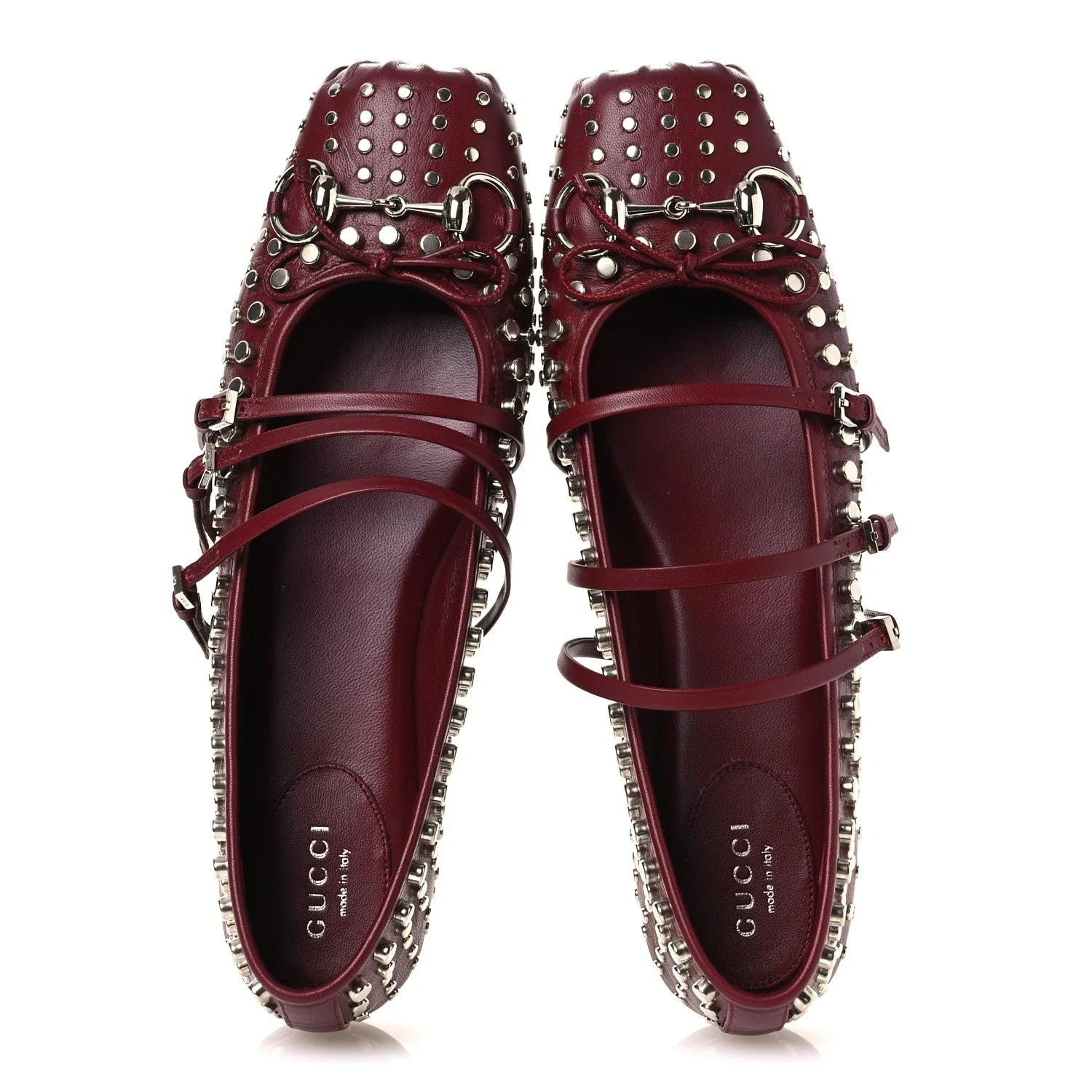 Carmaque Studded Horsebit Ballet 39 Ancora 2