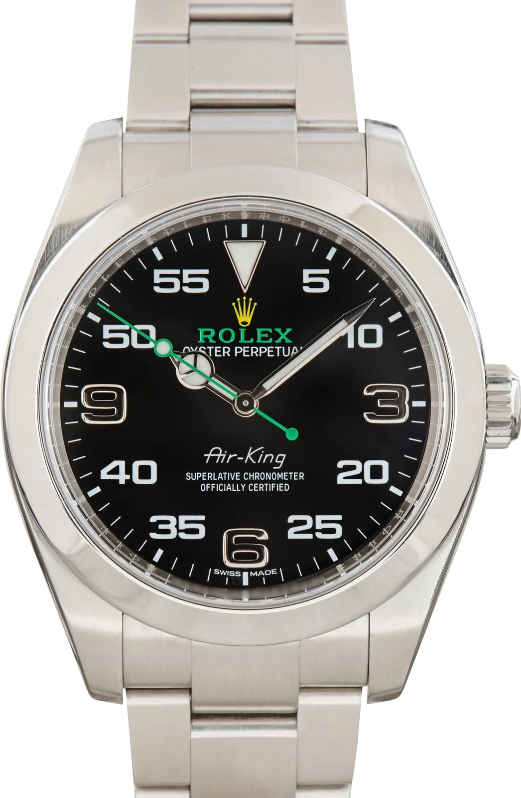 Rolex — Rolex Air-King Stainless Steel Ref 116900 Black Arabic Dial — Watch — resale