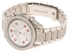 Omega Speedmaster Diamond Bezel 3515.79 Stainless Steel ３9mm Silver Dial #DW431 3