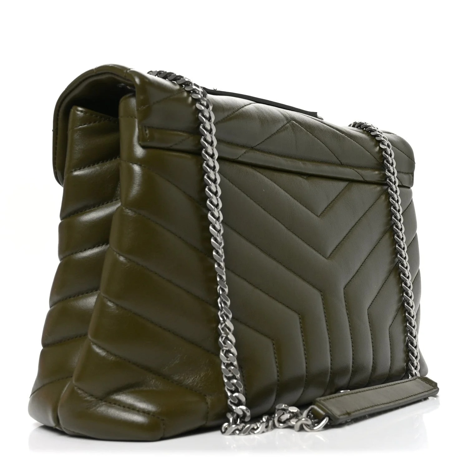Y Medium Loulou Chain Satchel Military 3