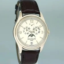 2013 Papers 5146G Patek Philippe White Gold Ivory Annual Calendar 39mm Moon 3