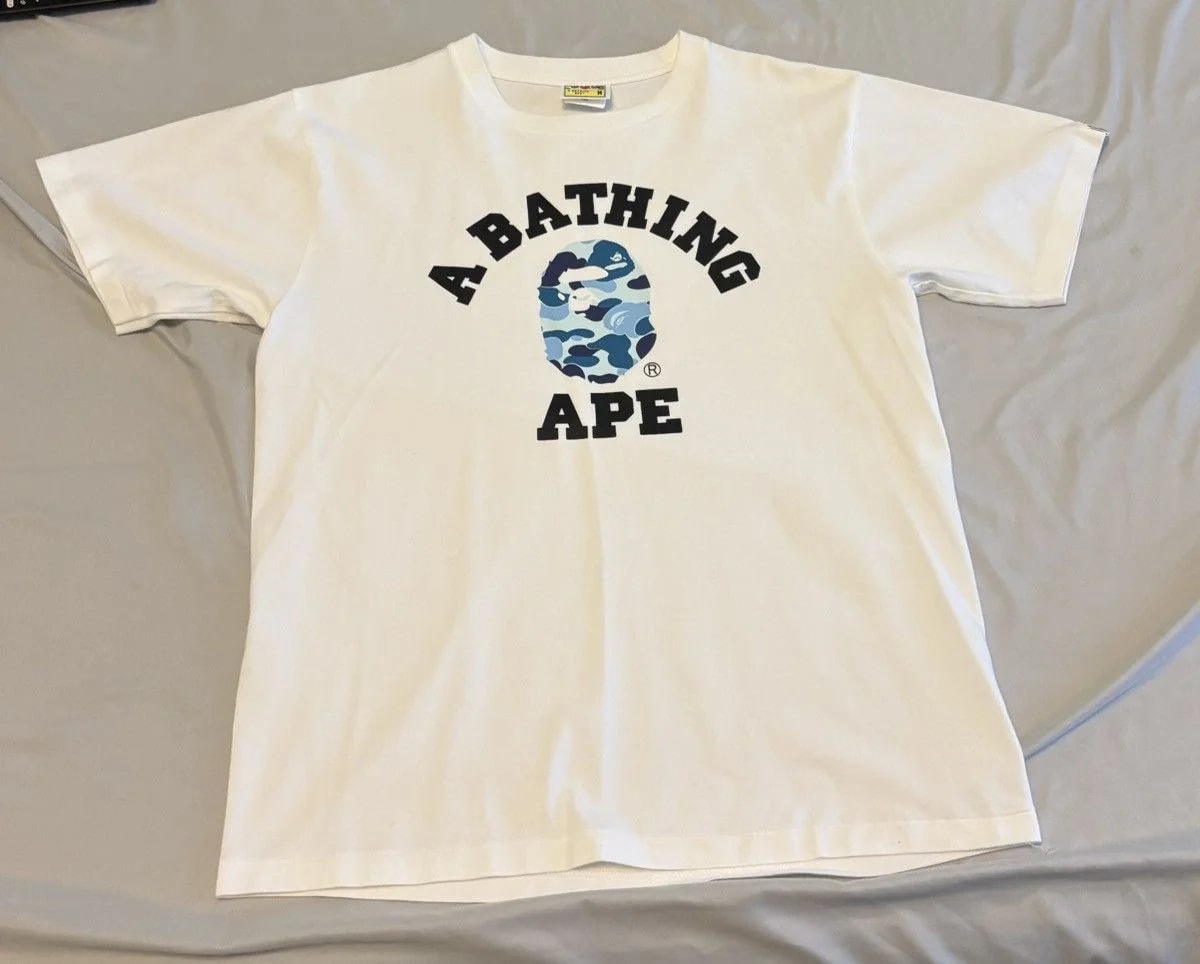 BAPE — Bape ABC Camo College T Shirt — streetwear — resale