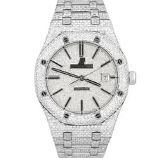 Audemars Piguet — Audemars Piguet Royal Oak Diamond Pave 41mm Stainless Steel Date 15400ST — Watch — resale