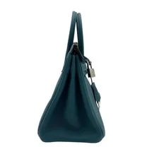 Hermes Birkin 25 Verso Z Stamp Veil Bosphore/ Ocean #OK145 3