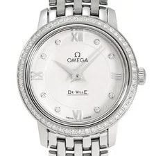 Omega de Ville 424.15.24.60.52.001 Quartz 24mm Silver Stainless Steel Diamond 2