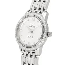 Omega de Ville 424.15.24.60.52.001 Quartz 24mm Silver Stainless Steel Diamond 4