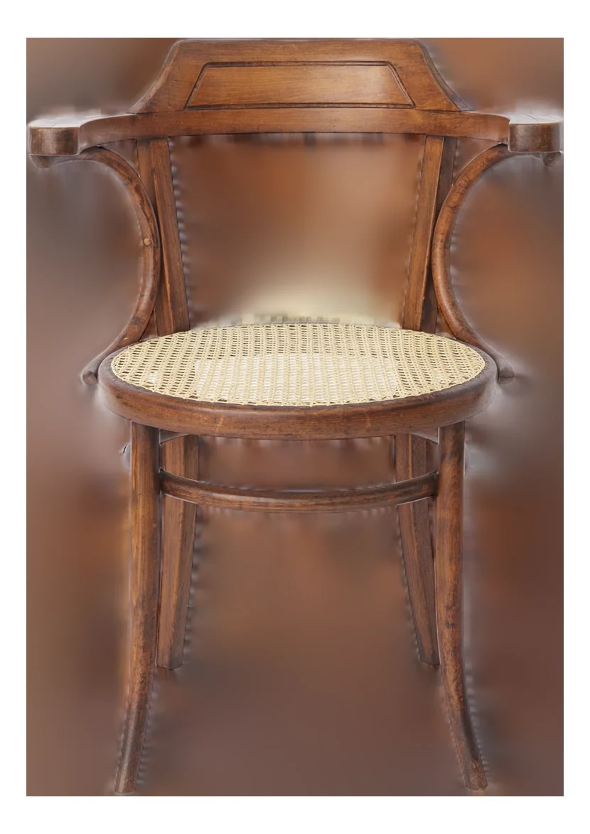 Mid-Century Modern Beech Bentwood and Cane , Austria, 1950s — Furniture — resale
