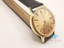 Omega Genève 136.0099 Gold Dial Leather Band 3