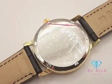 Omega Genève 136.0099 Gold Dial Leather Band 4