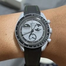 Swatch X Omega — Swatch X Omega Bioceramic Moonswatch 42mm Mission To Earthphase (Box/Papers) — Watch — resale