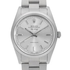 Rolex — Rolex Air King 14000M Silver Bar K Number Second Hand — Watch — resale