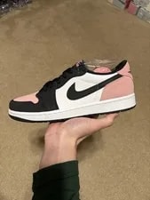 Jordan — Size 9 - Air Jordan 1 Low OG Bleached — Sneaker — resale