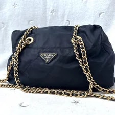 Prada — Prada Triangle Logo Quilted Crossbody Authentic Japan — Handbag — resale