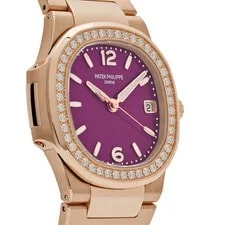 Patek Philippe Nautilus 7010/1R-013 '' Quartz Rose Gold Purple Diamond 3