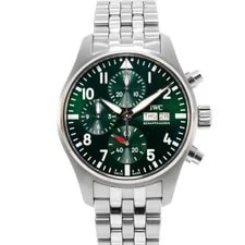 IWC Pilot Chronograph 41MM IW388104 Green Dial Steel Automatic 3