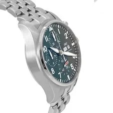 IWC Pilot Chronograph 41MM IW388104 Green Dial Steel Automatic 4