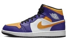 Jordan — [DQ8426-517] -- Air Jordan 1 Mid 'Lakers ' — Sneaker — resale