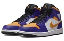 [DQ8426-517] -- Air Jordan 1 Mid 'Lakers ' 3