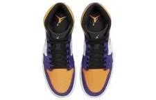 [DQ8426-517] -- Air Jordan 1 Mid 'Lakers ' 4