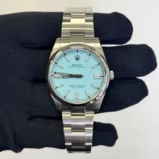 Rolex Oyster Perpetual 41mm Custom Turquoise Dial Ref 2