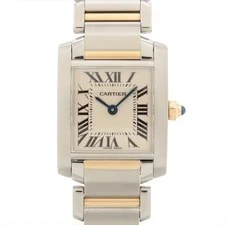 Cartier — Cartier Tank Francaise SM W51007Q4 SS Ss×yg QZ Ivory-Face — Watch — resale