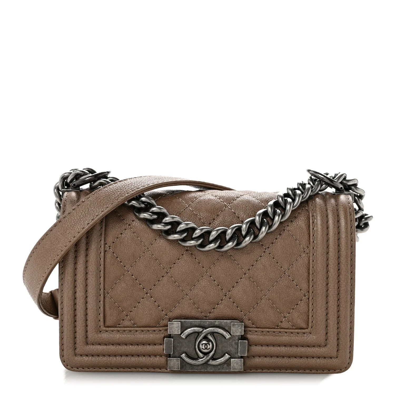 Chanel — Metallic Small Boy Flap — Handbag — resale