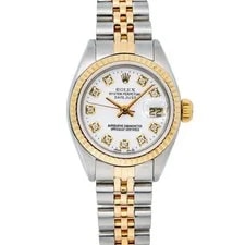 Rolex Datejust 26mm White Diamond Dial Two Tone Jubilee Bracelet 69173 3