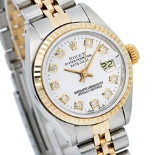 Rolex Datejust 26mm White Diamond Dial Two Tone Jubilee Bracelet 69173 4