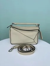 Loewe — Loewe Soft Grained Puzzle Edge Small Flap Crossbody — Handbag — resale