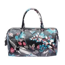 Prada — Prada Lux Floral Print Boston — Handbag — resale