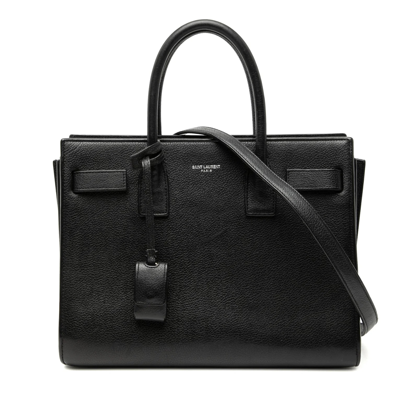 Saint Laurent — Baby Grained Sac de Jour Satchel — Handbag — resale