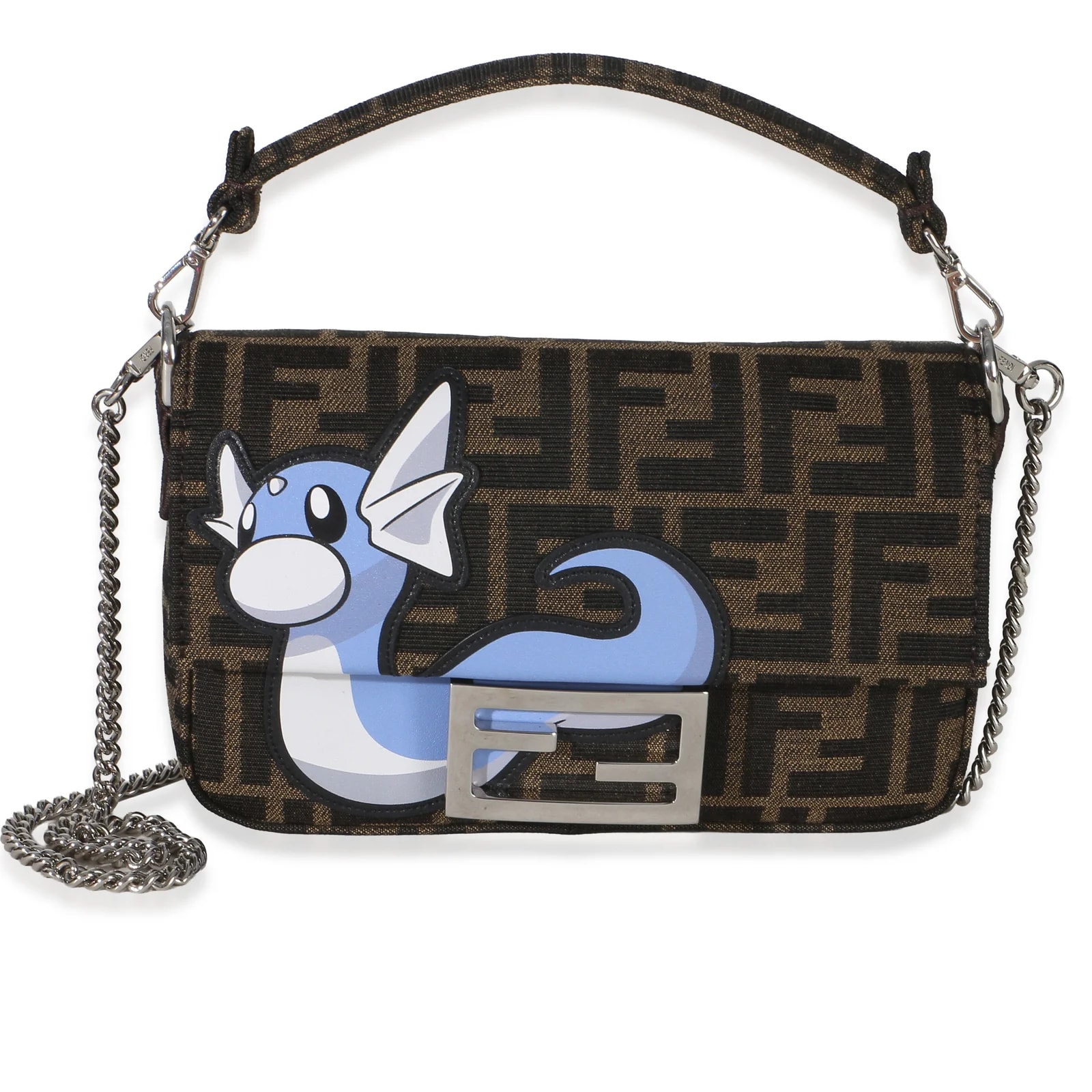 Fendi — Fendi X Frgmt Pokemon Fabric Dratini Mini Baguette — Handbag — resale