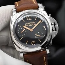 Panerai — Panerai Luminor 423 Stainless Steel W/ Brown Lthr Strap 47mm - PAM00423 2016 B&P — Watch — resale
