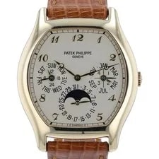 Patek Philippe Perpetual Calendar Silver Dial 18k Yellow Gold 42x35mm 5040J 2