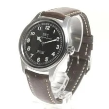 IWC Mark 15 Spitfire Battle OF Britain 3253-005 38mm SS Black #C2020 3