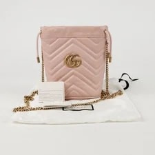 Gucci — Gucci GG Marmont Mini Bucket Crossbody 575163 150232364 — Handbag — resale