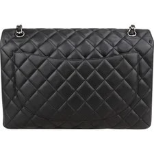Chanel Quilted Palladium Single Flap Crossbody Coco CC 4