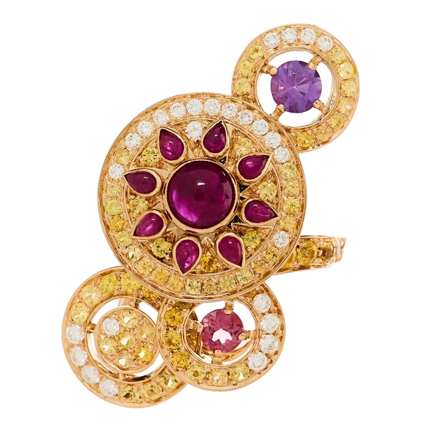 Boucheron — 18K Rose Gold Gemstone Sheherazade 49 5 — Jewelry — resale