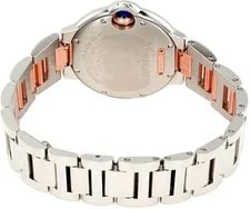 Cartier Ballon Bleu 33 Steel Rose Gold Diamond W3BB0006 2