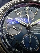 Breitling Chronomat Evolution 44mm Blue Dial- Box and Papers (Ref. A13356) 2