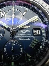 Breitling Chronomat Evolution 44mm Blue Dial- Box and Papers (Ref. A13356) 3