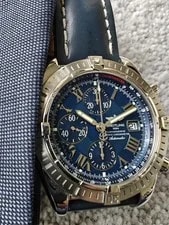 Breitling Chronomat Evolution 44mm Blue Dial- Box and Papers (Ref. A13356) 4