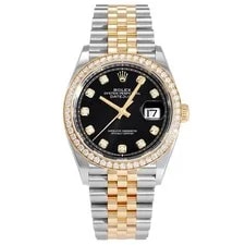 Rolex — Rolex Datejust 126234 Bright Black/bar Dial — Watch — resale