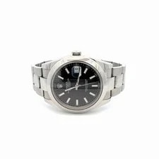 Rolex Datejust II 41mm Ref 126300 Black Stick Dial Oyster Bracelet Box Card 2022 3