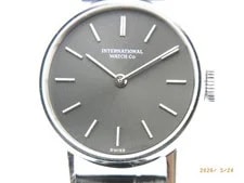 IWC Cal 412 Manual Wind Gray Dial From Japan 3