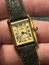 Must de Cartier — Must de Cartier Tank Vermeil Quartz 2415 As Found — Watch — resale