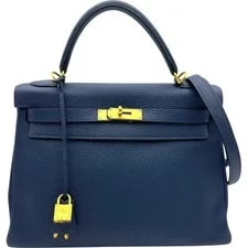 Hermès — Hermes Kelly 32 Saphir Hardware 2-Way #OK341 — Handbag — resale