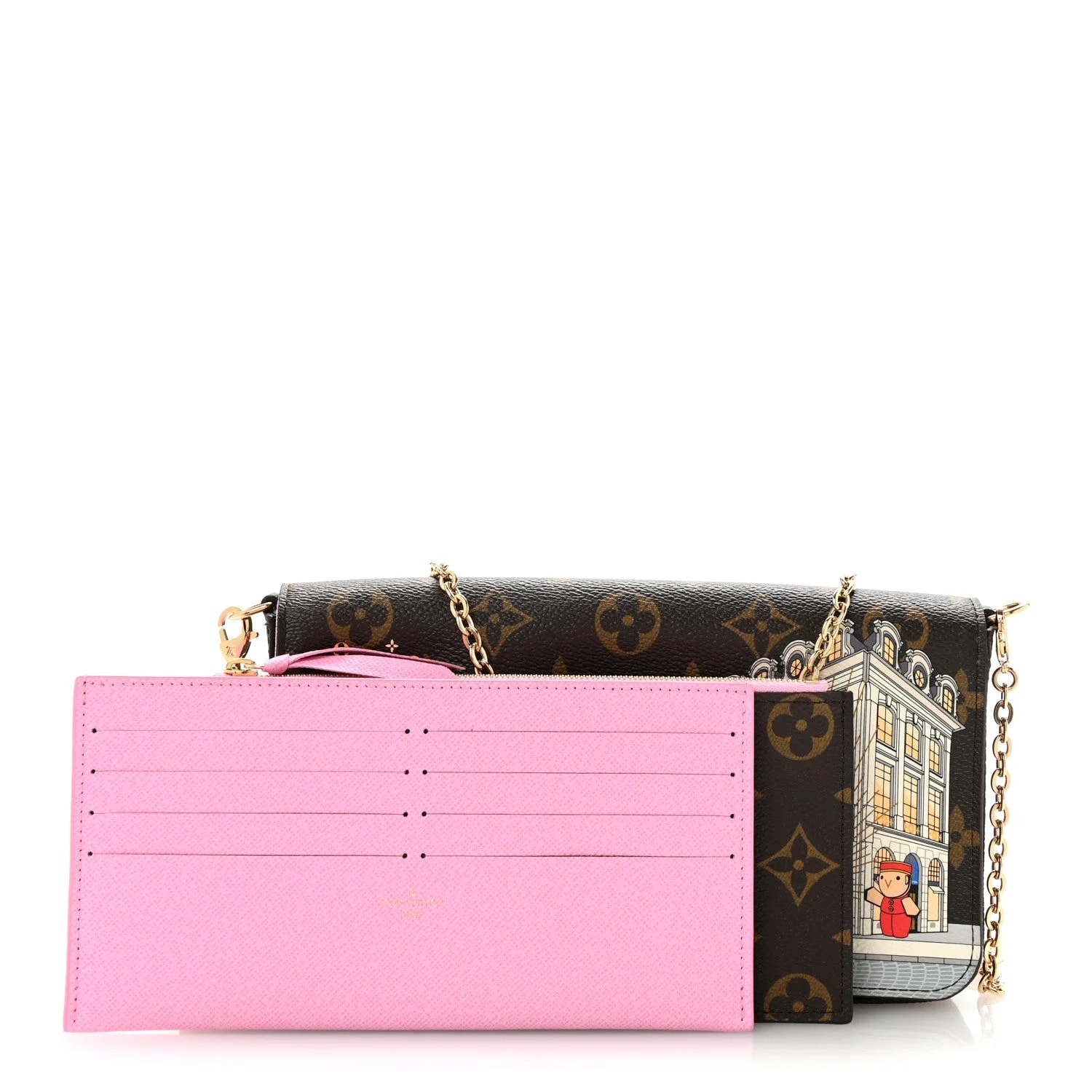 2022 Christmas Animation Paris Pochette Felicie Chain Wallet 3