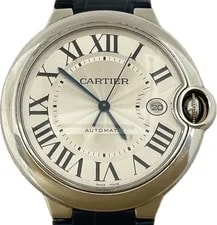 Cartier Ballon Bleu W69016Z4 3765 Silver Automatic Excellent A6661 3