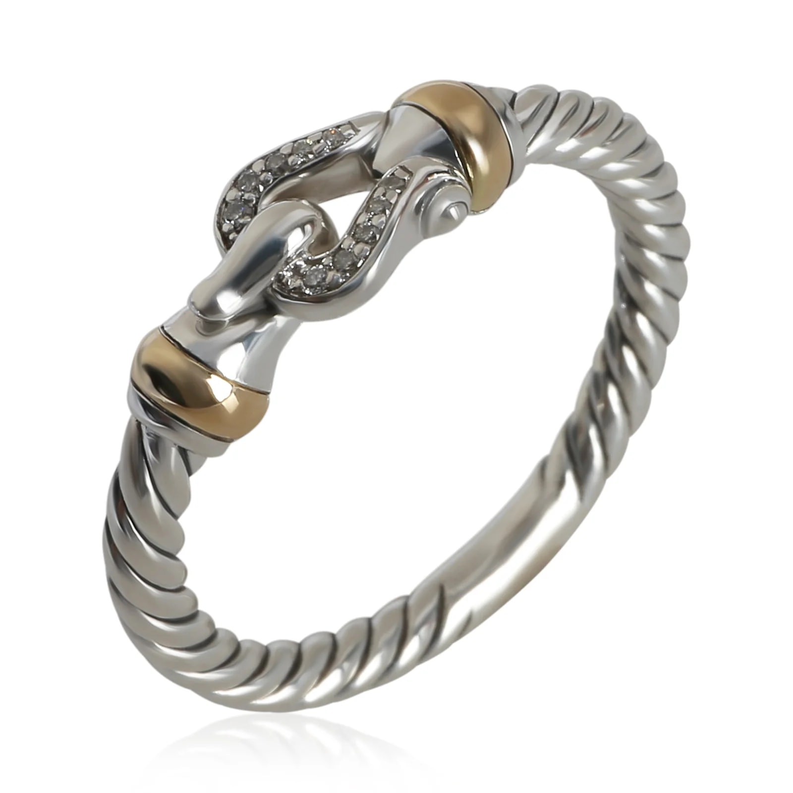 David Yurman Yellow Gold & Cable Buckle 18k 2